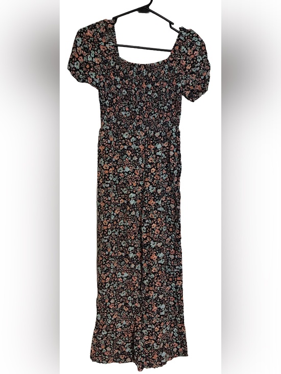 art class Other - Art Class Jumpsuit Girl Large 10/12 Ribbed Black Multicolor Floral 1 Piece